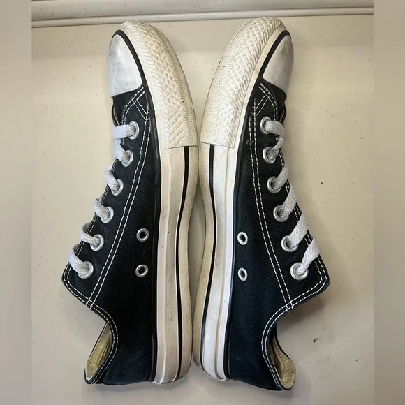 Converse Black and White Low-Top Sneakers - Picture 3 of 6